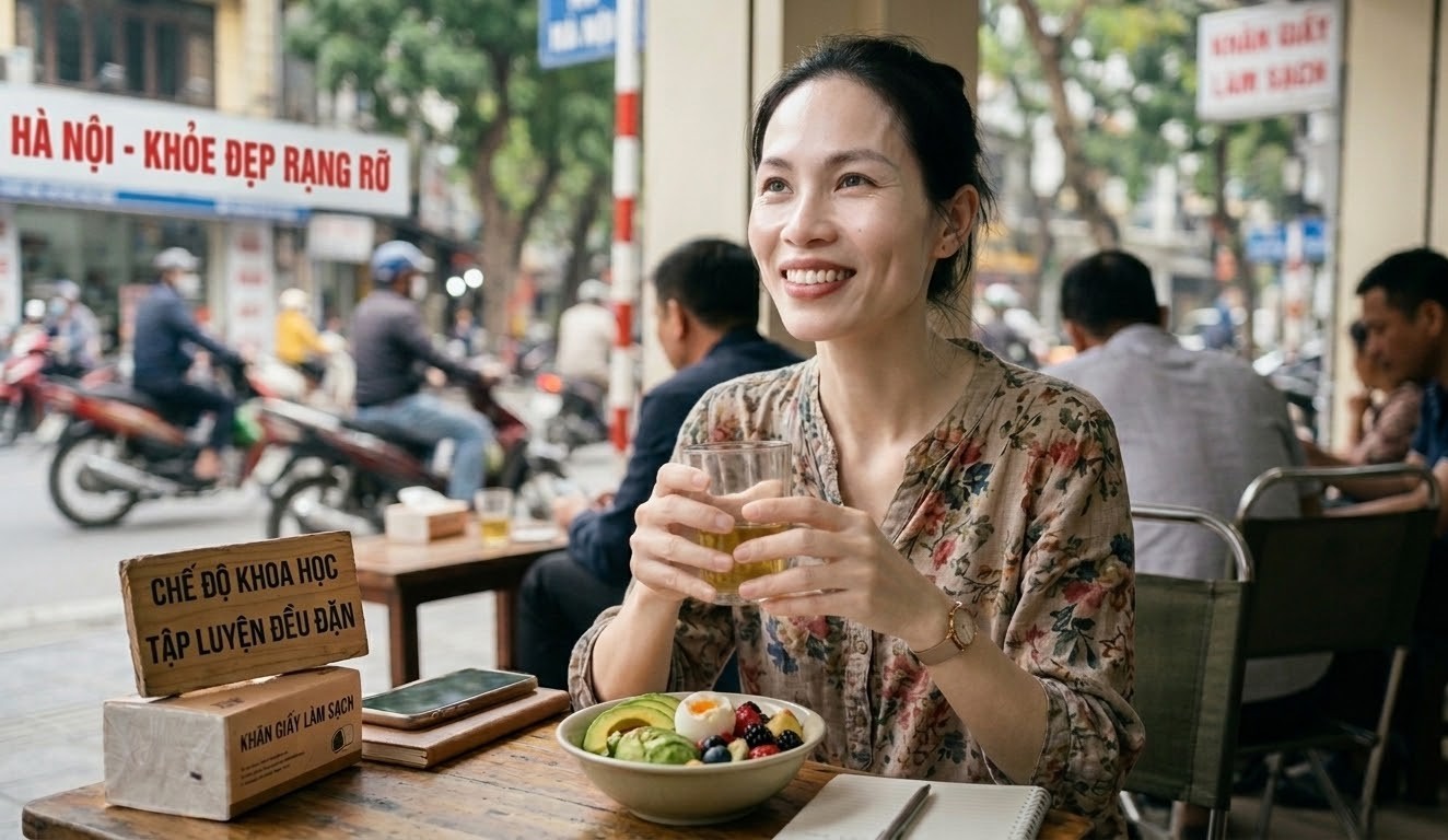 Giảm cân sao cho không bị hóp mặt?- Ảnh 1.