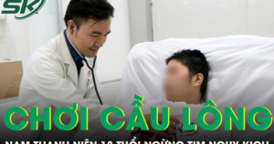 Nam thanh niên 18 tuổi ngưng tim nguy kịch khi đang chơi cầu lông