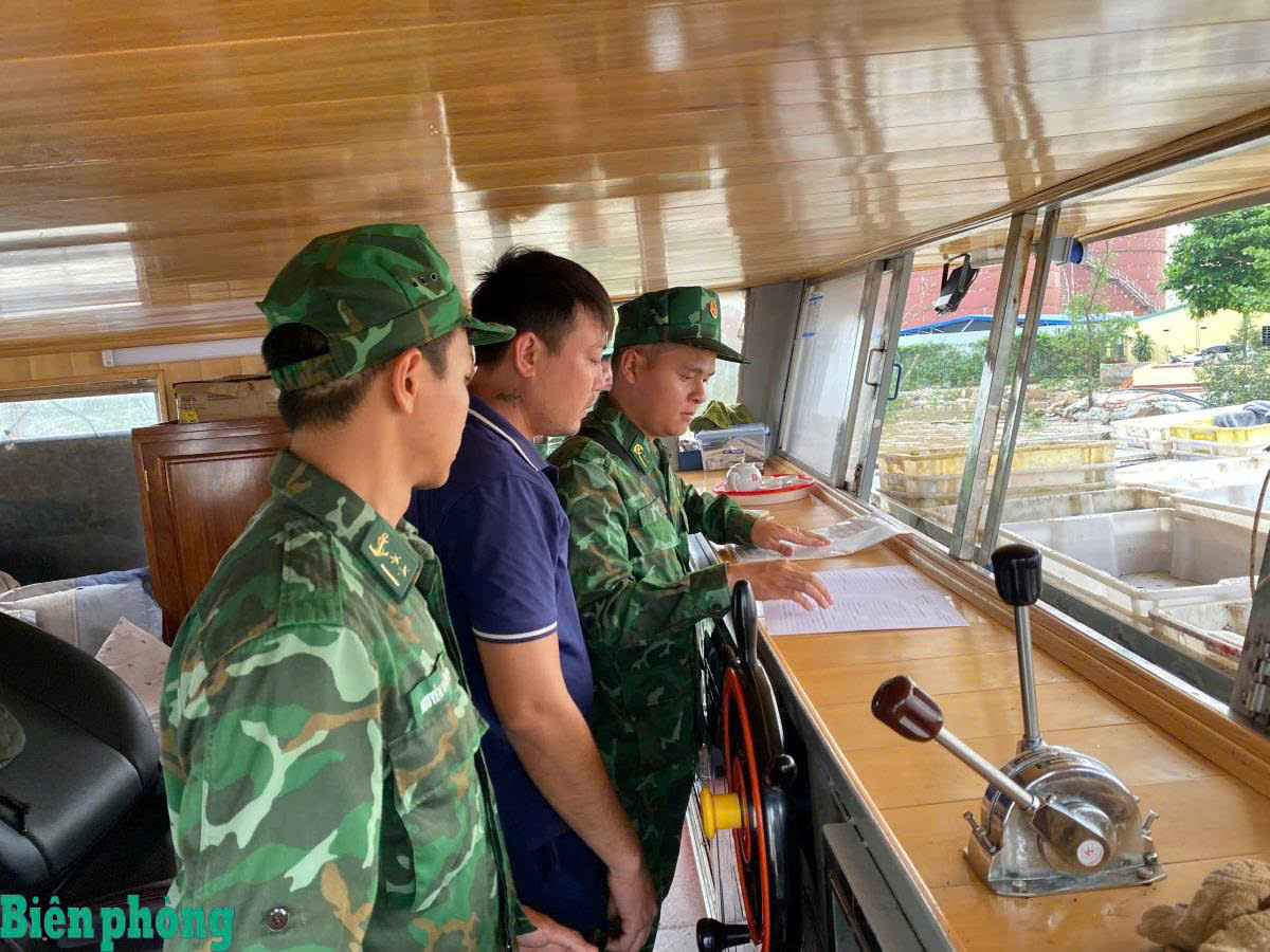 Tạm giữ tàu cá chở khoảng 10.000 lít dầu trên biển không rõ nguồn gốc 
- Ảnh 1.