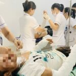 Bị bỏng vì thui thịt chó bằng bình gas, hai người đàn ông lại lấy xăng chữa vết thương