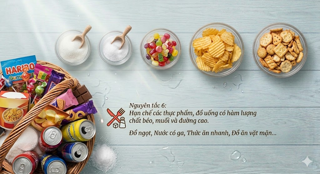 6 quy tắc dễ áp dụng chế độ ăn lành mạnh theo tiêu chuẩn quốc tế- Ảnh 6.