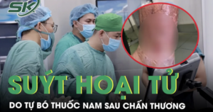 Tự bó thuốc nam sau chấn thương, người đàn ông viêm mô bào suýt hoại tử