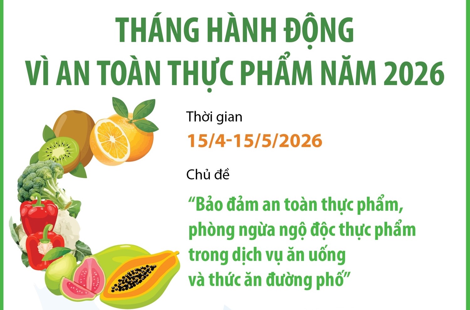 Tháng hành động vì an toàn thực phẩm năm 2026