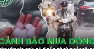Cảnh báo mưa dông kèm lốc sét, mưa đá và gió giật mạnh ở Bắc Bộ từ chiều tối 3/4