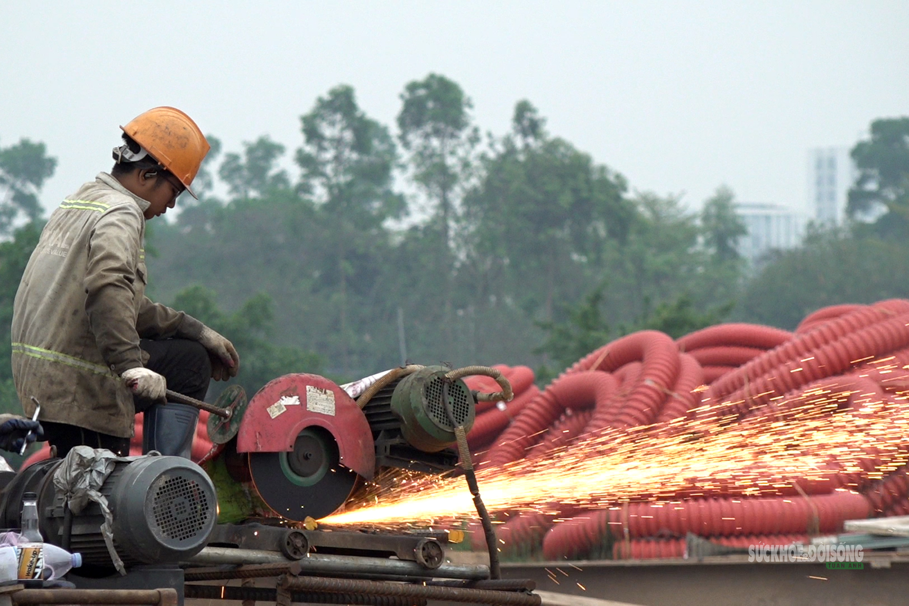 Cầu Ngọc Hồi hối hả thi công nối đôi bờ Hà Nội - Hưng Yên- Ảnh 5.