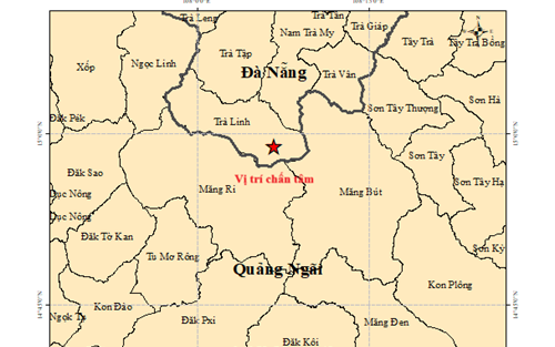 Đà Nẵng liên tiếp hứng 7 trận động đất trong ngày