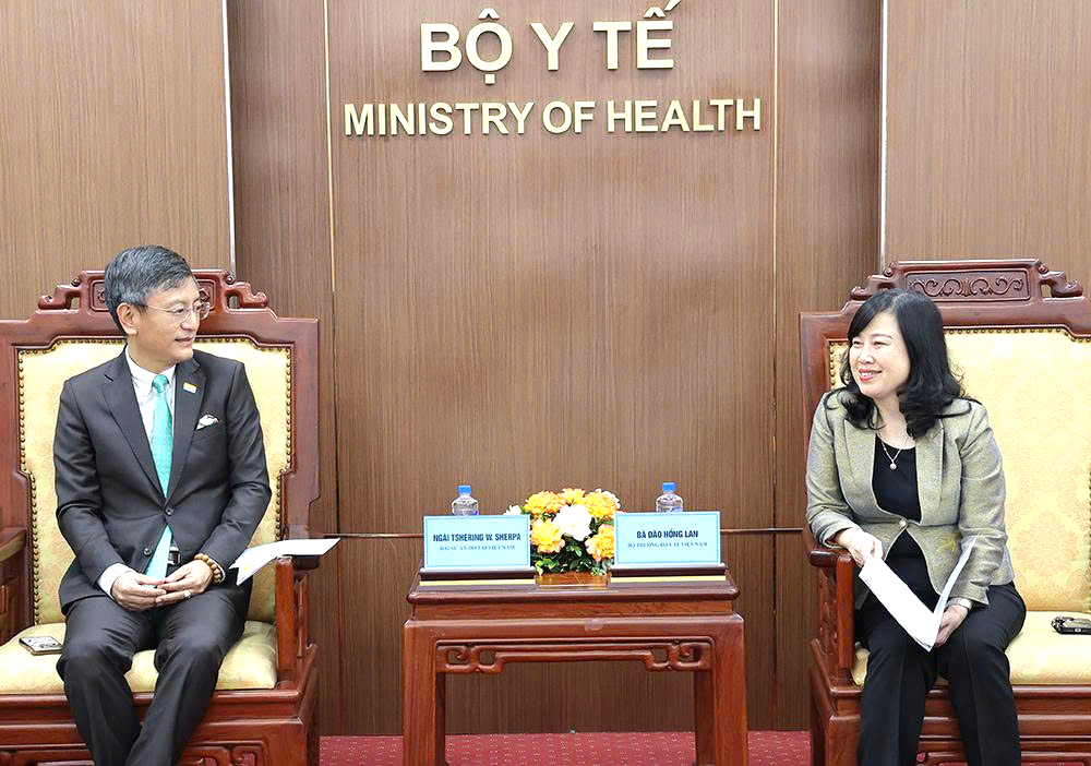 Bộ trưởng Đào Hồng Lan tiếp, làm việc với Đại sứ Đặc mệnh toàn quyền Ấn Độ tại Việt Nam- Ảnh 1.