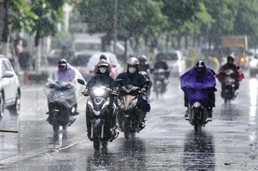 Hà Nội có thể mưa dông mạnh vào thời điểm tổ chức chương trình nghệ thuật "Âm vang Tổ quốc" tối 28/4- Ảnh 1.