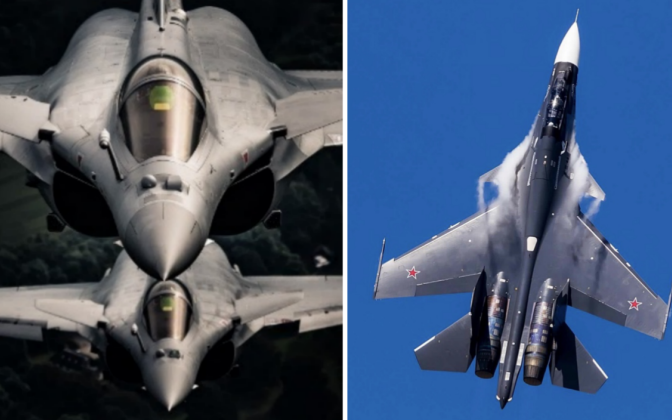 Tiêm kích Rafale Pháp và Su-30SM Nga đụng độ trên bầu trời Đông Âu