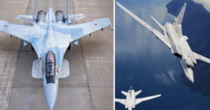 Tiêm kích Su-35 hộ tống ‘sát thủ tàu sân bay’ Tu-22M3 qua biển Baltic