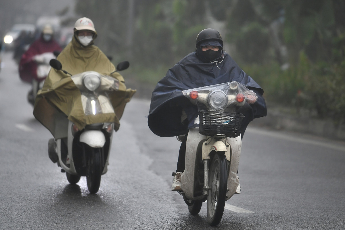Không khí lạnh bao phủ, miền Bắc nhiệt giảm mạnh kèm mưa dông- Ảnh 1.
