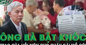 Ông bà bật khóc trong ngày cưới cháu gái mồ côi, trao vàng và sổ đỏ trước giờ về nhà chồng