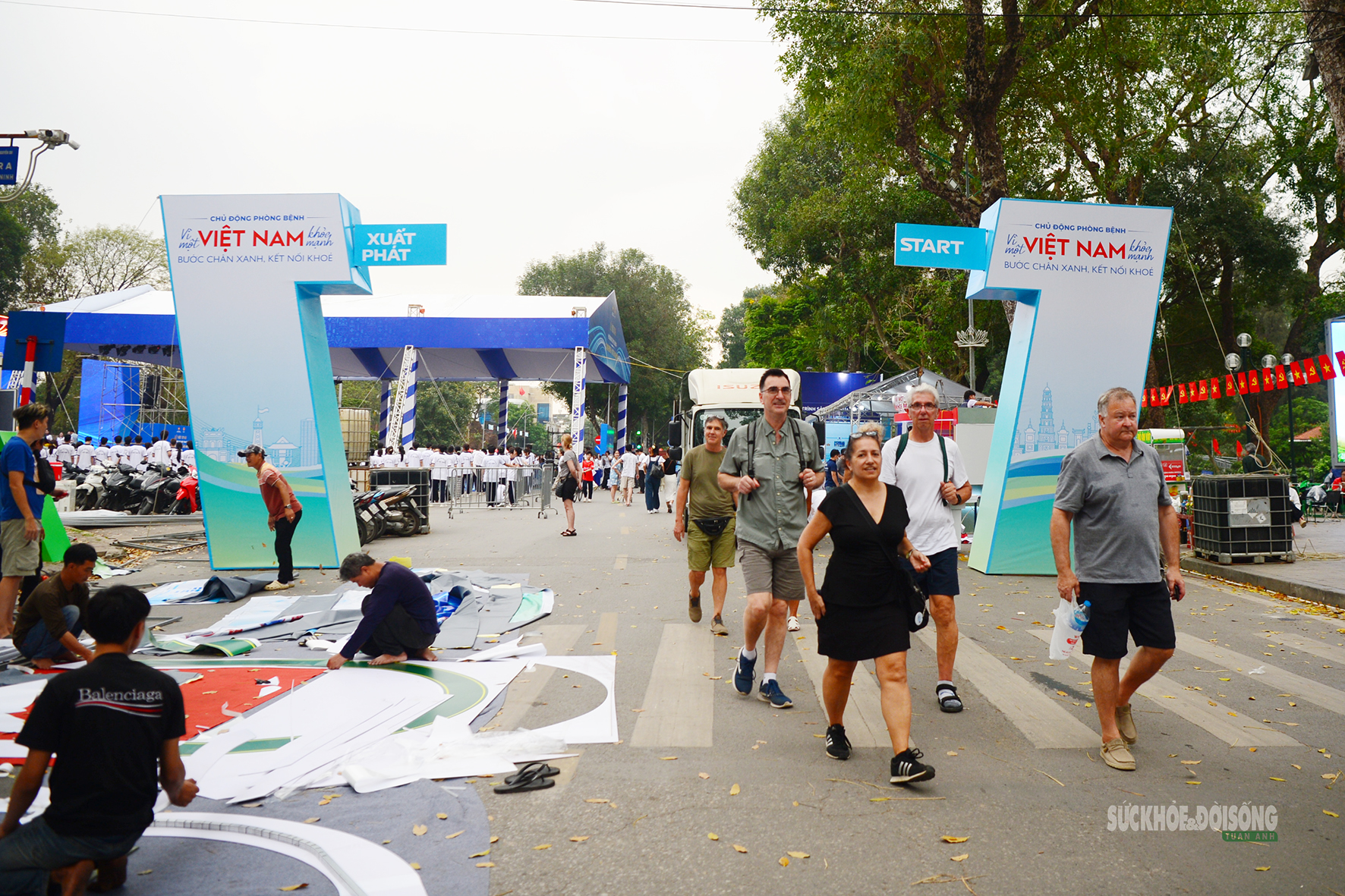 Rộn ràng trước ngày diễn ra Lễ mít tinh Ngày Sức khỏe toàn dân 7/4- Ảnh 13.