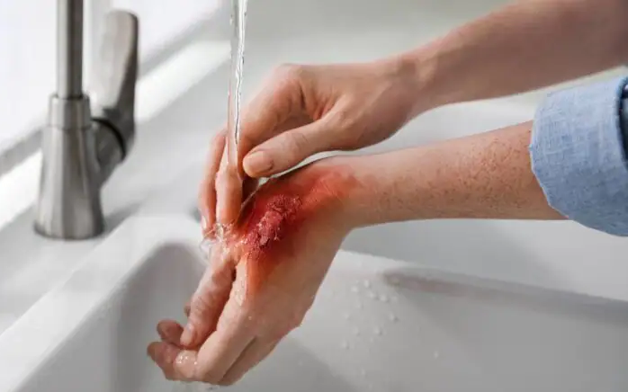 Bị bỏng vì thui thịt chó bằng bình gas, hai người đàn ông lại lấy xăng chữa vết thương- Ảnh 2.