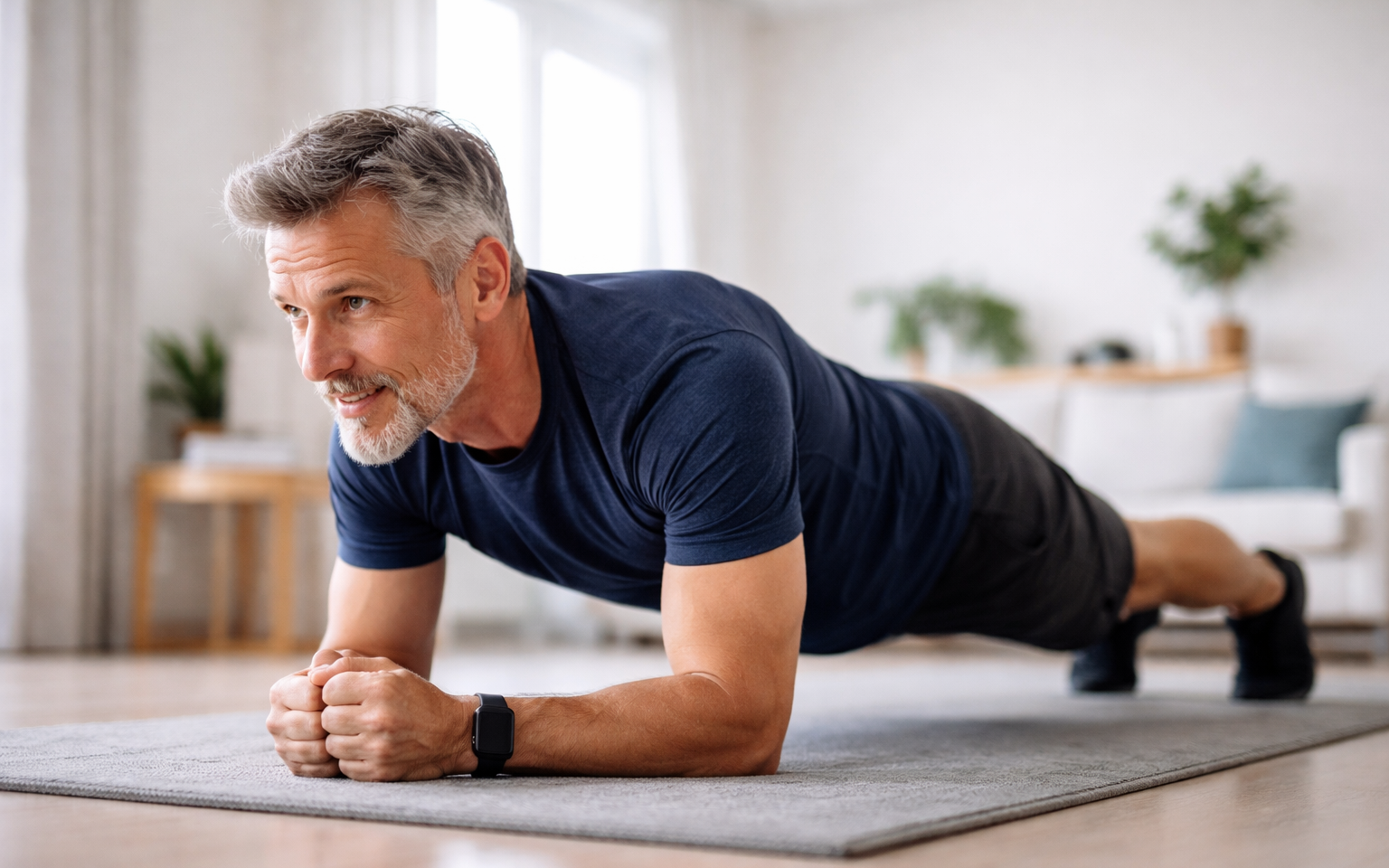 Tuổi 50 nên giữ plank bao lâu để tăng cơ lõi tối ưu?