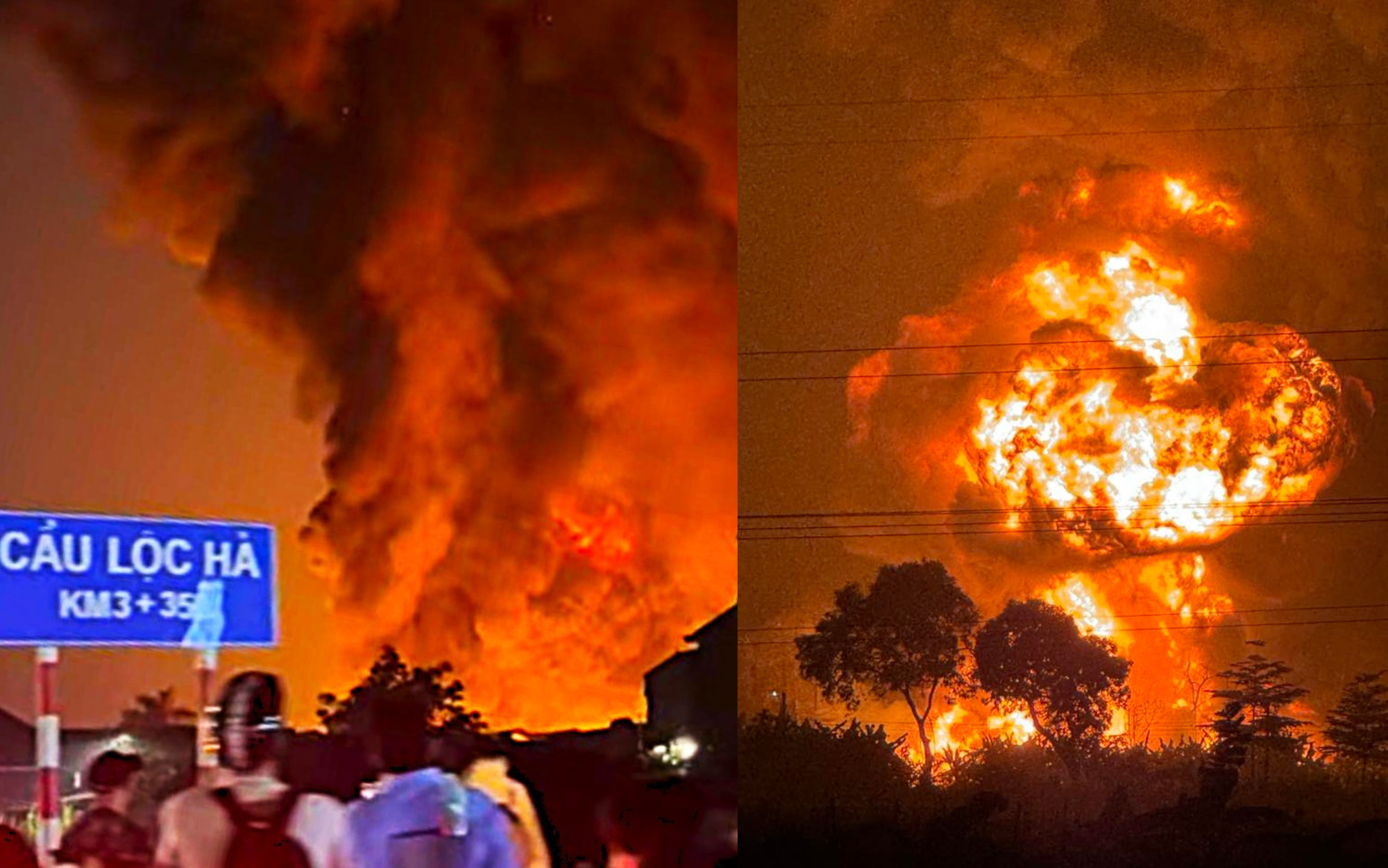 Cháy lớn tại Lộc Hà: Nhiệt lớn, khí độc dày đặc, phải dùng rô-bốt chữa cháy- Ảnh 2.