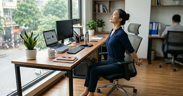 3 động tác đơn giản ngay tại chỗ giúp giảm mệt mỏi