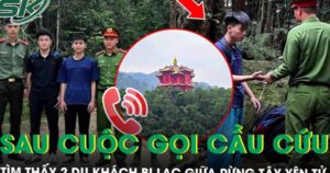 4 giờ nghẹt thở giải cứu 2 du khách bị lạc giữa rừng Tây Yên Tử sau cuộc gọi cầu cứu