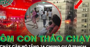 Cháy căn hộ tầng 16 chung cư ở TP.HCM, hàng trăm cư dân tháo chạy