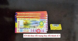 Dùng dao lam chỉnh số 8 thành số 3, người đàn ông 58 tuổi lừa 2 người bán vé số