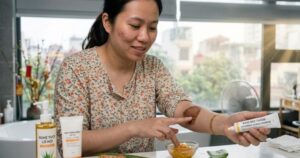 Phục hồi làn da và xóa vết thâm nhanh sau điều trị nấm da