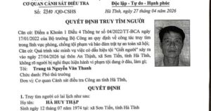 Truy tìm nghi phạm liên quan vụ án mạng khiến một phụ nữ tử vong