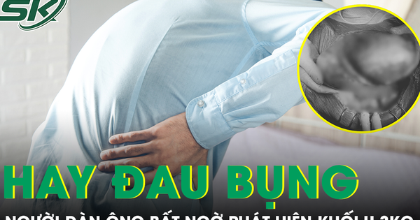 Thỉnh thoảng đau bụng, người đàn ông bất ngờ phát hiện khối u 3kg
