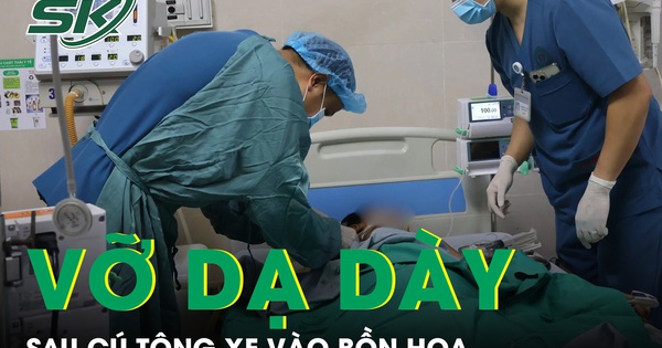 Thiếu niên 15 tuổi vỡ dạ dày sau cú tông xe vào bồn hoa được cứu sống kỳ diệu