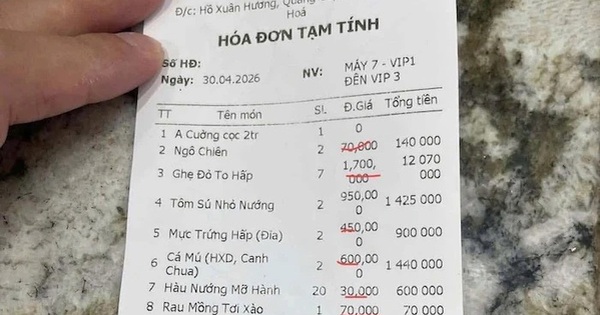 Người trong cuộc nói gì về hóa đơn gần 18 triệu đồng tại Sầm Sơn?