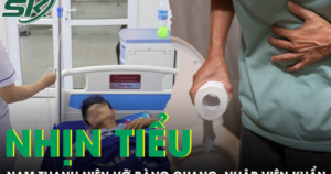 Nam thanh niên vỡ bàng quang do nhịn tiểu sau cuộc nhậu