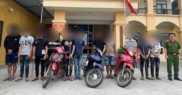 Triệu tập 14 thanh thiếu niên mang hung khí, náo loạn đường phố