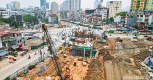 Cầu vượt Vành đai 1 dần thành hình, kỳ vọng giảm áp lực giao thông nội đô