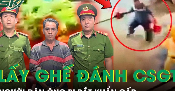 Bắt người đàn ông dùng ghế đánh CSGT để giải cứu anh trai vi phạm nồng độ cồn