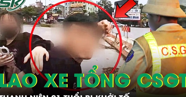Lao xe tông CSGT rồi đấm đá chống đối, thanh niên 21 tuổi bị khởi tố