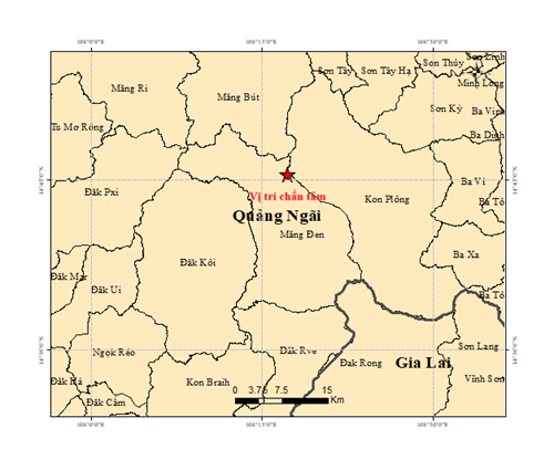 Liên tiếp nhiều trận động đất xảy ra ở Quảng Ngãi- Ảnh 1.