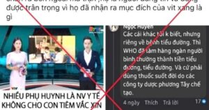 Đăng tin sai sự thật ‘nhân viên y tế không cho con tiêm vắc-xin COVID 19’ để bán hàng