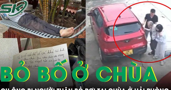 Xôn xao cụ ông bị con gái thuê taxi bỏ lại ở chùa kèm lời nhắn nhờ cưu mang