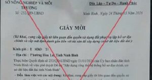 Cảnh báo lừa đảo giả giấy mời phục vụ cấp mã định danh để xây dựng cơ sở dữ liệu đất đai