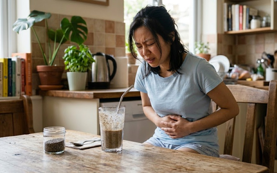 Hạt chia tốt nhưng có người bị đầy bụng, khó tiêu sau ăn, vì sao?
