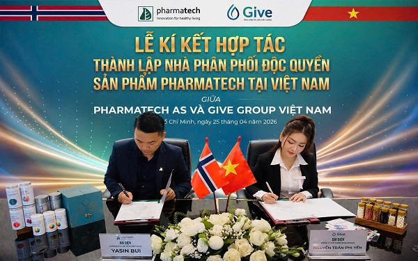 PHARMATECH AS hợp tác chiến lược với GIVE GROUP VIỆT NAM – mở ra giai đoạn phát triển mới- Ảnh 2.