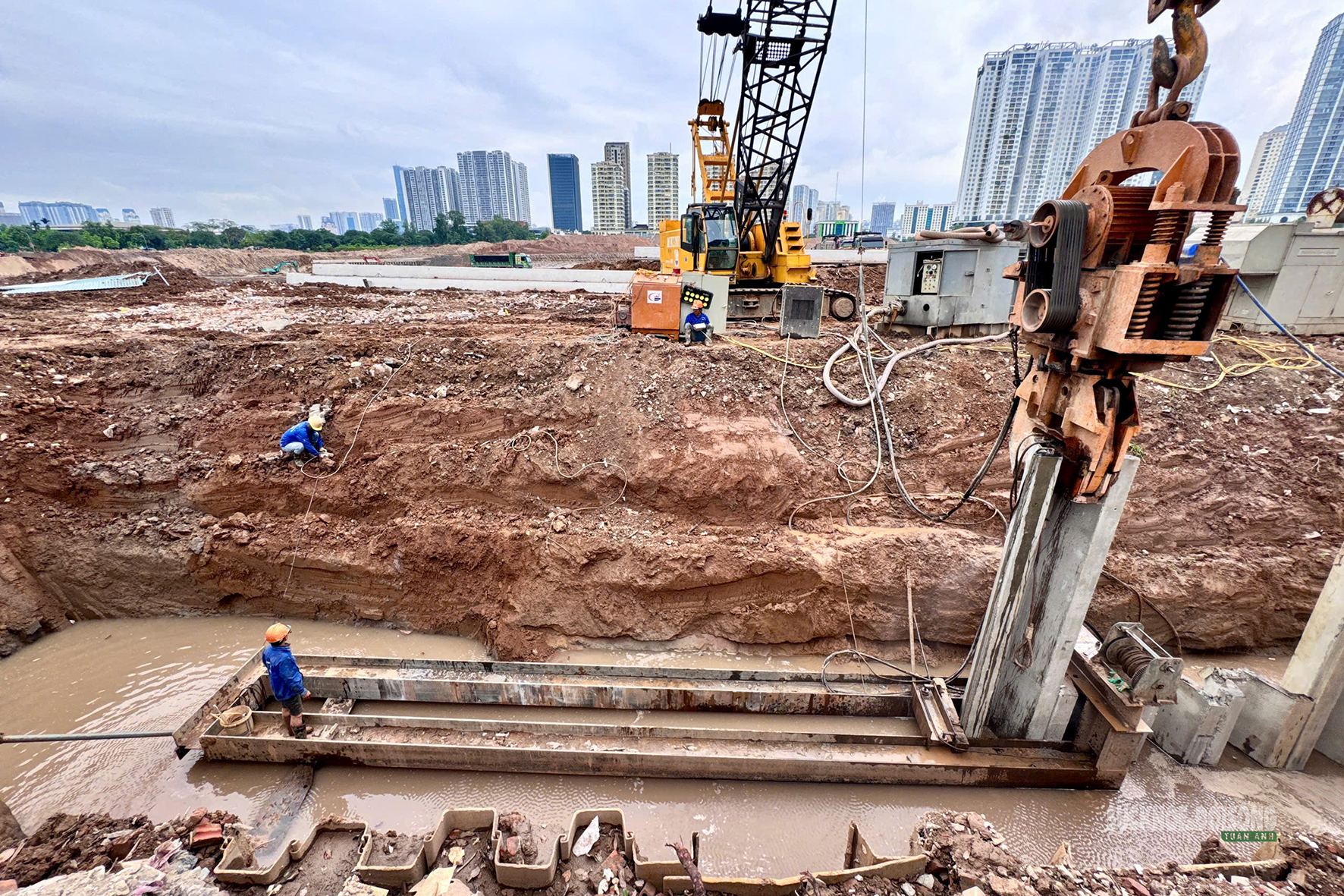 Hồ điều hòa Mễ Trì - Đồng Bông 2 gấp rút về đích trước mùa mưa- Ảnh 9.