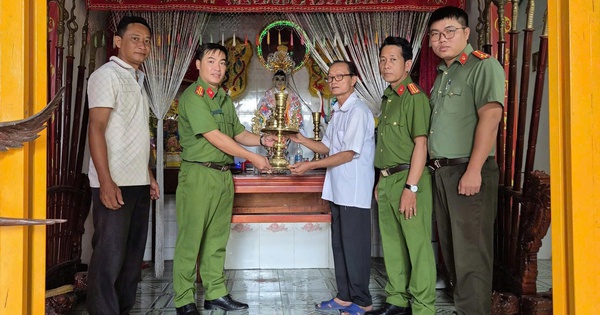 Bắt đối tượng trộm tài sản tại Miếu Bà Chúa Xứ