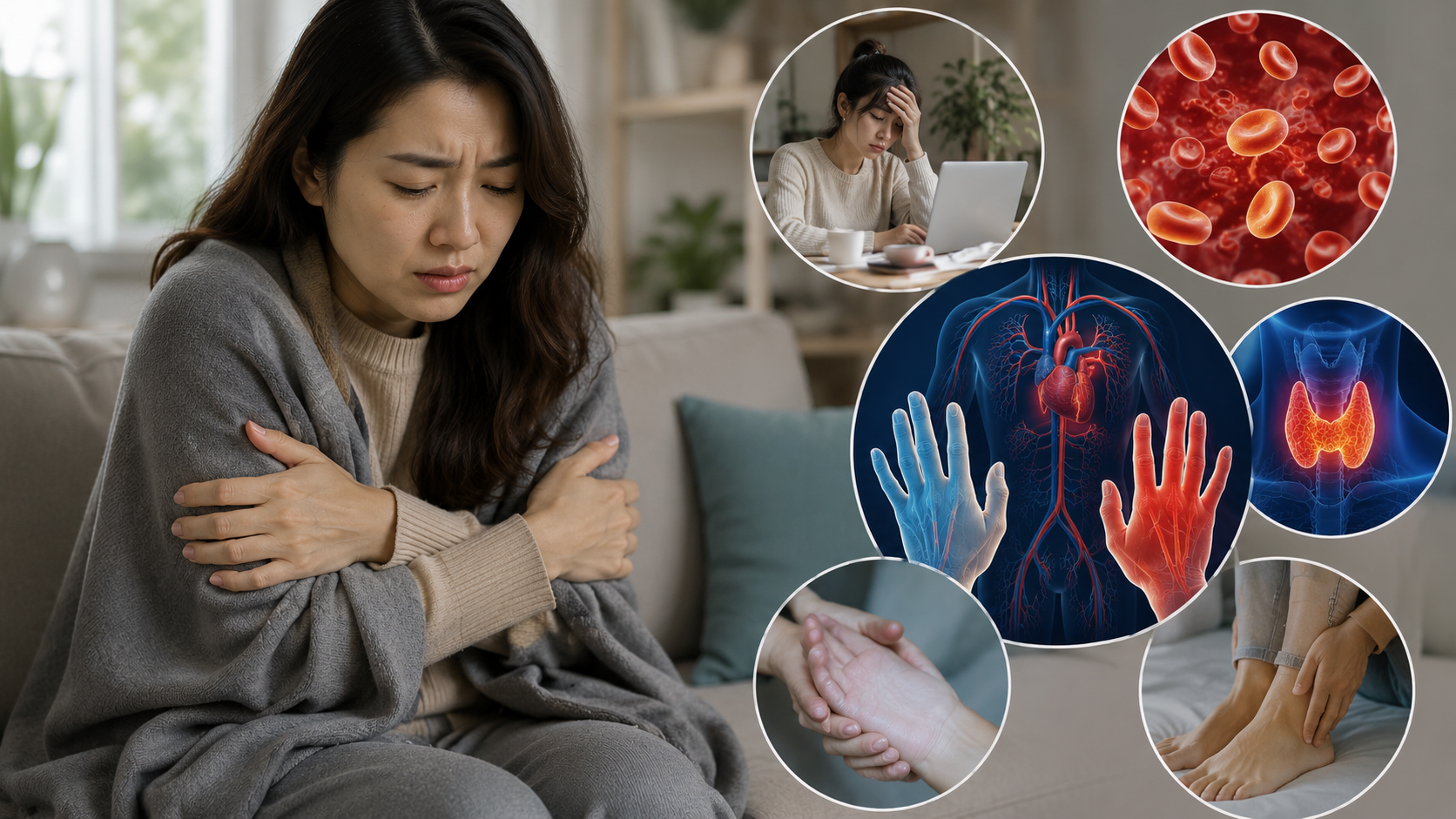 Vì sao phụ nữ hay lạnh tay chân ngay cả mùa hè?- Ảnh 1.
