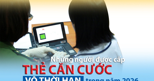 Những người được cấp thẻ căn cước vô thời hạn trong năm 2026
