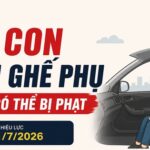 Ôm con ngồi ghế phụ cũng có thể bị phạt