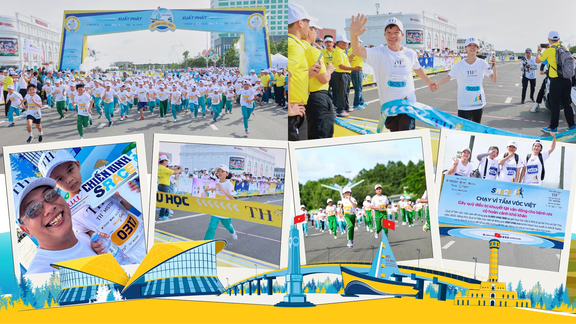 12.465 vận động viên tham gia S-Race Cà Mau, lan tỏa tinh thần 'Vì tầm vóc Việt'- Ảnh 2. 12.465 vận động viên tham gia S-Race Cà Mau, lan tỏa tinh thần 'Vì tầm vóc Việt'- Ảnh 2.