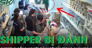 Shipper bị đồng nghiệp đánh tới tấp vào mặt trong quán trà sữa ở TPHCM