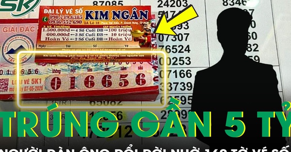 Mua 160 tờ vé số, người đàn ông bất ngờ đổi đời sau một đêm