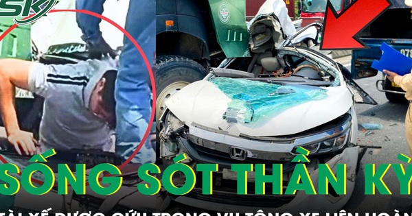 Tài xế sống sót thần kỳ trong vụ tông liên hoàn 10 xe trên Vành đai 3 khiến ô tô con bẹp rúm