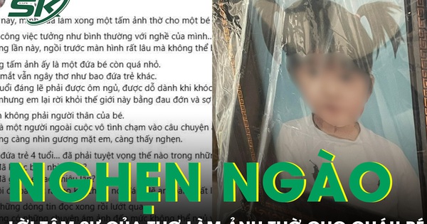 Nghẹn ngào dòng tâm sự của người thợ làm ảnh thờ cho cháu bé 4 tuổi bị bạo hành tử vong